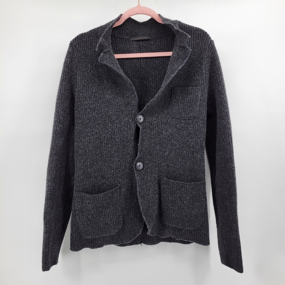 Daniele Alessandrini wool blend cardigan grey